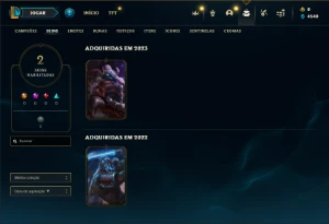 Bronze 1 com 21 Champs e 2 Skins - League of Legends LOL