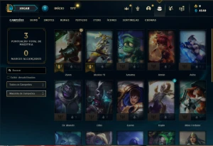 Bronze 1 com 21 Champs e 2 Skins - League of Legends LOL