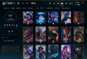 Ferro 1 com 110 Champs e 97 Skins ( MID / JG / ADC ) - League of Legends LOL
