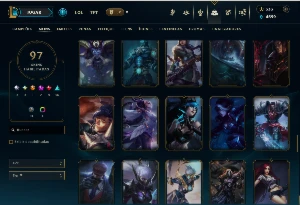 Ferro 1 com 110 Champs e 97 Skins ( MID / JG / ADC ) - League of Legends LOL
