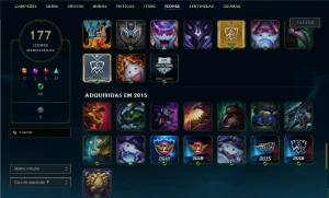conta lol com 77 skins 2 ULTIMATES, elementalista e guardião - League of Legends