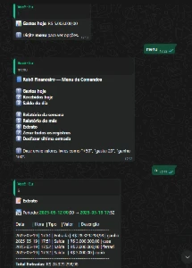 Código Fonte Robô Financeiro para WhatsApp com IA