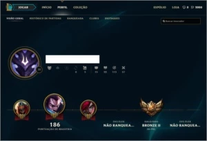 League of Legends cont - Bronze 2 + 35 Champs e Skins+ LOL