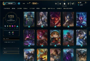 Unranked com 115 Champs e 125 Skins ( TOP / MID ) - League of Legends LOL