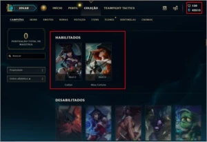 CONTA UNRANKED | NV 31 | 2 CAMP | 43315 ESSÊNCIAS | 130 RP - League of Legends LOL