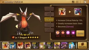 Reroll Summoners War lvl10 com Cookie Dark + Zaiross