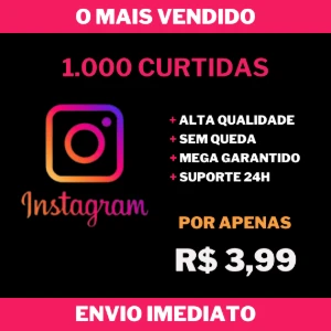 1.000 Curtidas no Instagram - Social Media