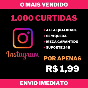 1.000 Curtidas no Instagram - Social Media