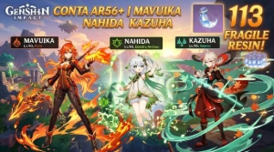 Conta com Mavuika, Nahida, Kazuha + Garantido - Genshin Impact