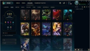 CONTA LOL OURO II, 152 SKINS, 19 CROMAS e 145 CHAMP - League of Legends