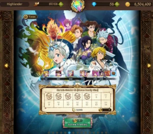 Conta 7DS Iniciante com personagens meta (Escanor e Merlim) - Outros