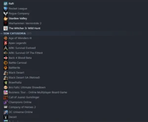 Conta Steam + epic Vários Jogos