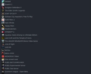 Conta Steam + epic Vários Jogos