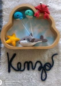 Porta Maternidade Tubarãoe - Artesanato e Personalizados