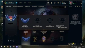 Conta lol diamante 2- 49pdl/ 650 RP -66% Win Rate - League of Legends
