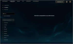 Conta LoL MUITAS skins e minilendas, todos eternos, Etc - League of Legends