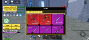 Roblox conta (blox fruits)