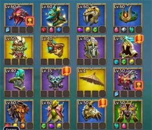 Conta Ano 2022 - 280M com T4 e 6M Tropa - Lords Mobile