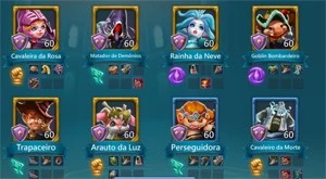 Conta Ano 2022 - 280M com T4 e 6M Tropa - Lords Mobile