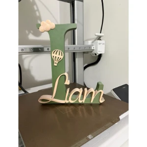 Letra 3D com Nome Personalizado para Porta Maternidade - Artesanato e Personalizados