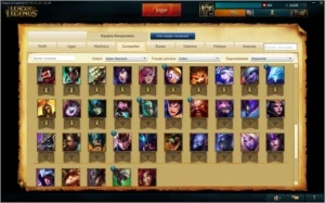 Conta S5 Gold I - 65 Champions, 36 Skins e 7 Pages Rune - League of Legends LOL