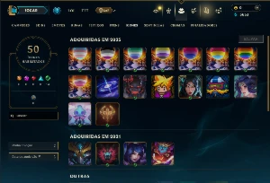 Mestre com 45 Champs e 2 Skins - League of Legends LOL