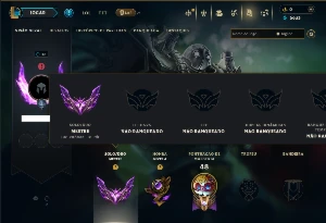 Mestre com 45 Champs e 2 Skins