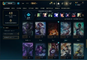 Mestre com 45 Champs e 2 Skins - League of Legends LOL