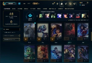 Mestre com 45 Champs e 2 Skins - League of Legends LOL