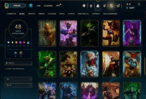 Prata 3 com 45 Champs e 48 Skins ( MAIN ADC ) - League of Legends LOL