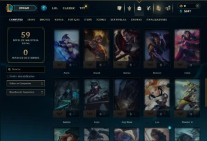 Prata 3 com 45 Champs e 48 Skins ( MAIN ADC ) - League of Legends LOL