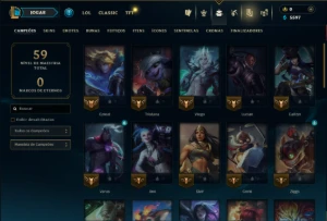 Prata 3 com 45 Champs e 48 Skins ( MAIN ADC ) - League of Legends LOL