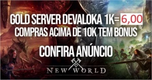 GOLD DEVALOKA 1K=6 REAIS - New World