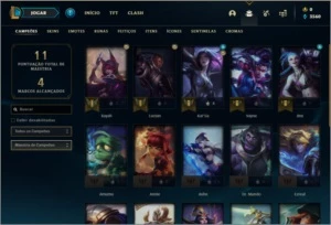 Conta ouro 2 com 3 skins e 24 champs - League of Legends LOL