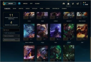 Conta ouro 2 com 3 skins e 24 champs - League of Legends LOL