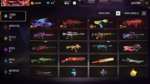 Conta De free fire muito gemada