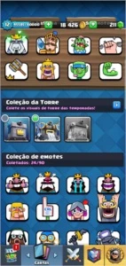 Conta clash royale NV 12 quase 13  com 5332 troféus