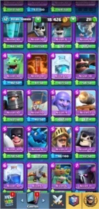 Conta clash royale NV 12 quase 13  com 5332 troféus