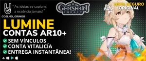 ✨ GENSHIN IMPACT CONTA COM LUMINE 5⭐ AR 10+ ✨