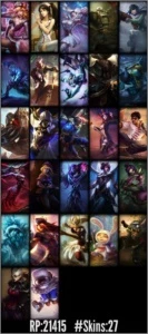 Conta League of Legends/Platina 4/ 30 Skins Barato!! LOL