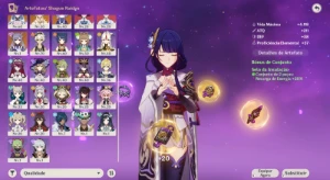 Conta Genshin Impact | Columbina + Raiden + Mizuki