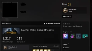 cs go conta ak1 1200 hras + medalhas - Counter Strike
