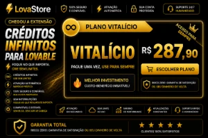 Extensão Lovable Créditos Infinitos | LovaStore -  Vitalício - Inteligência Artificial