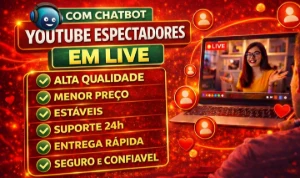 Youtube Viewers Online Para Sua Live + Chat - Redes Sociais
