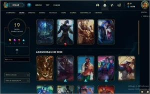 Vendo Smurf MD10 zerado e 48 champs,19 skins boas - League of Legends LOL