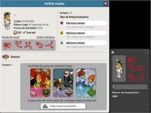 Conta Habbo 2009 Todos os Packs Dourados