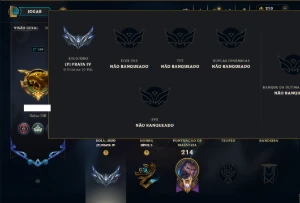 Prata 4 com 150 Champs e 136 Skins ( JG / SUP ) - League of Legends LOL