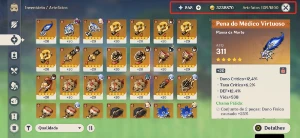 40 Pers. - 15T5 - 14Nv90 - 7Armas T5 - Mts Recursos - Genshin Impact