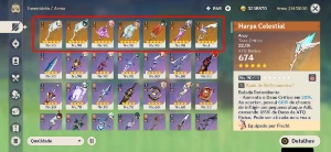 40 Pers. - 15T5 - 14Nv90 - 7Armas T5 - Mts Recursos - Genshin Impact
