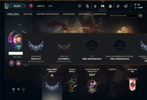 Prata 4 com TODOS os champs e 215 Skins + 2 Prestigios - League of Legends LOL